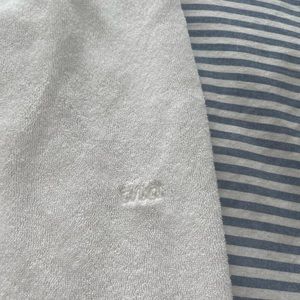 Tna white terry cloth sweatpants